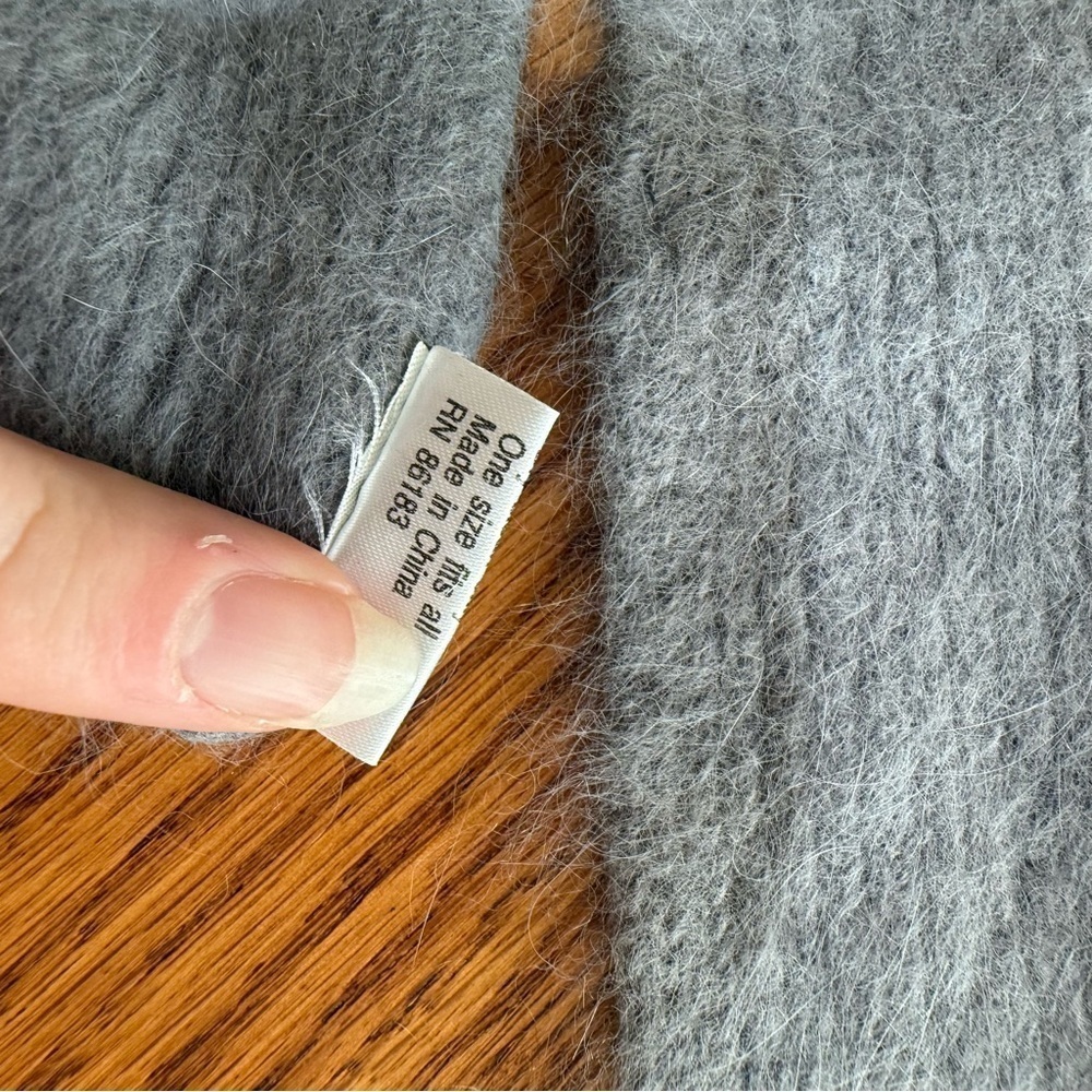 Angora Rabbit Fur Scarf - Picture 3 of 5